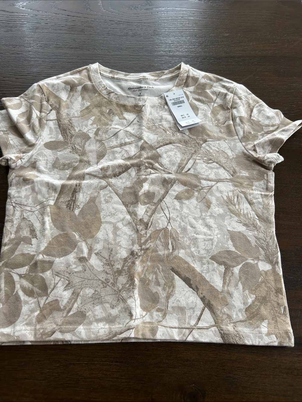 Abercrombie & Fitch Camo Baby Tee NWT